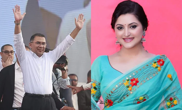 তারেক রহমানের বক্তব্য শুনে মুগ্ধ পরীমনি